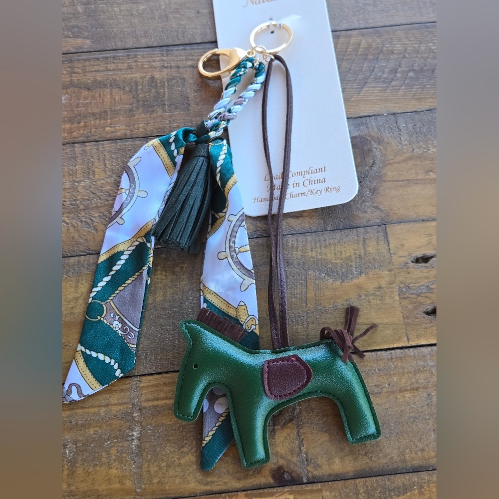 Handbag Charm Green Horse Accessory NEW